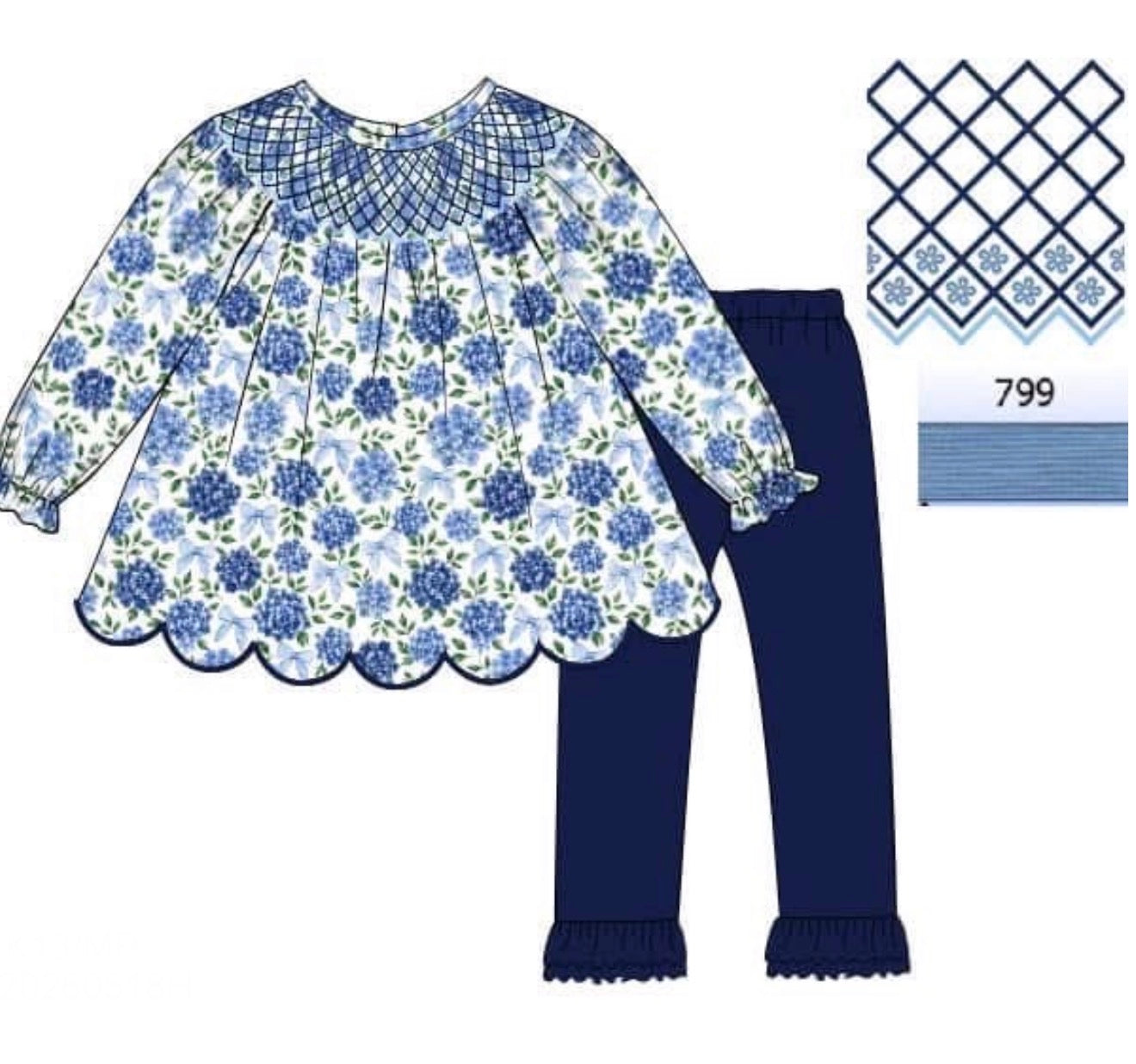 PO93 Winter Blues Legging Set