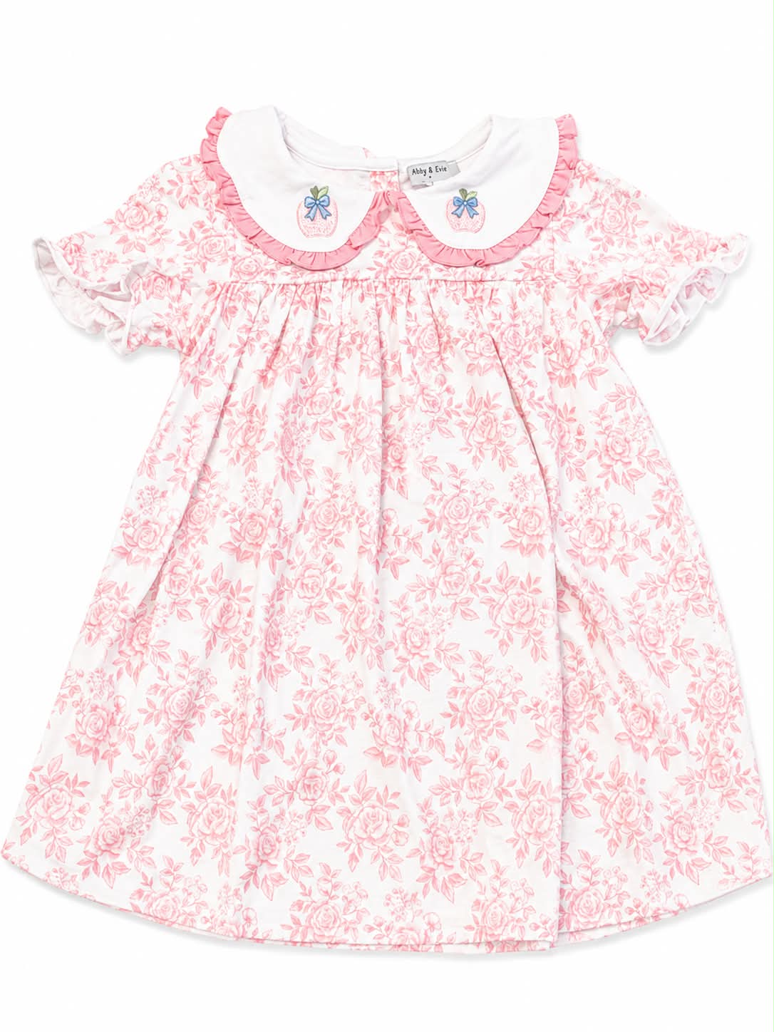 6T SCHOOL APPLE PRINT DRESS