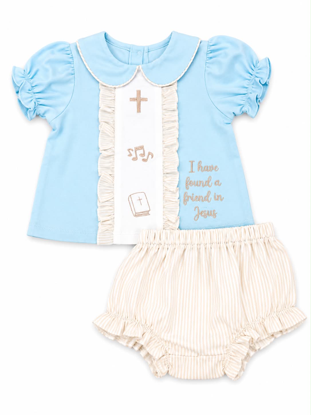 A FRIEND IN JESUS DIAPER SET