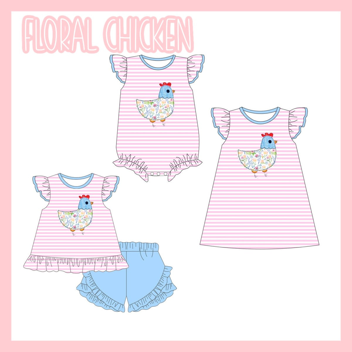 FLORAL CHICKEN-ETA FEB