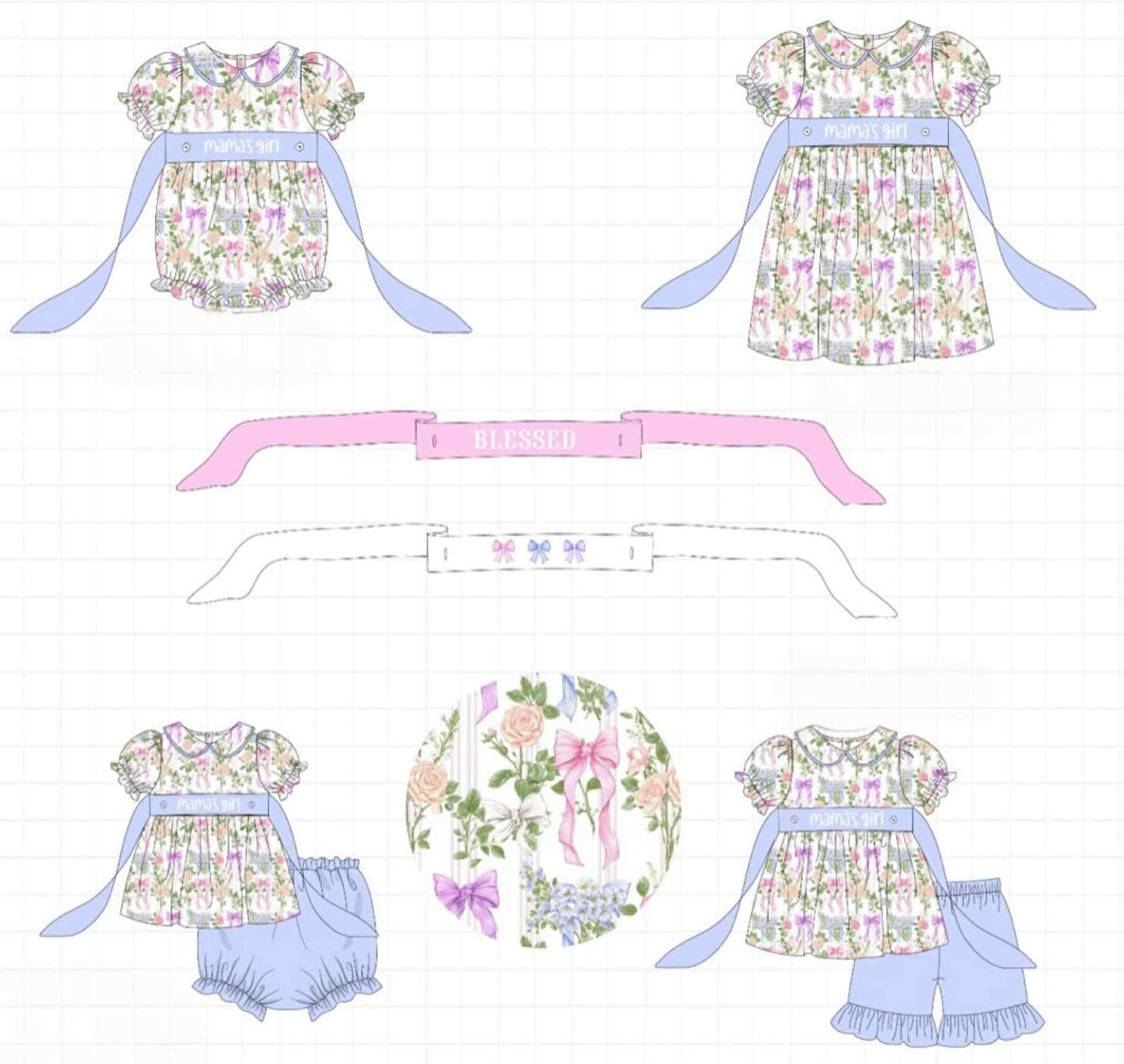 FLORAL MAMAS GIRL EMBROIDERY COLLECTION (ETA APRIL)