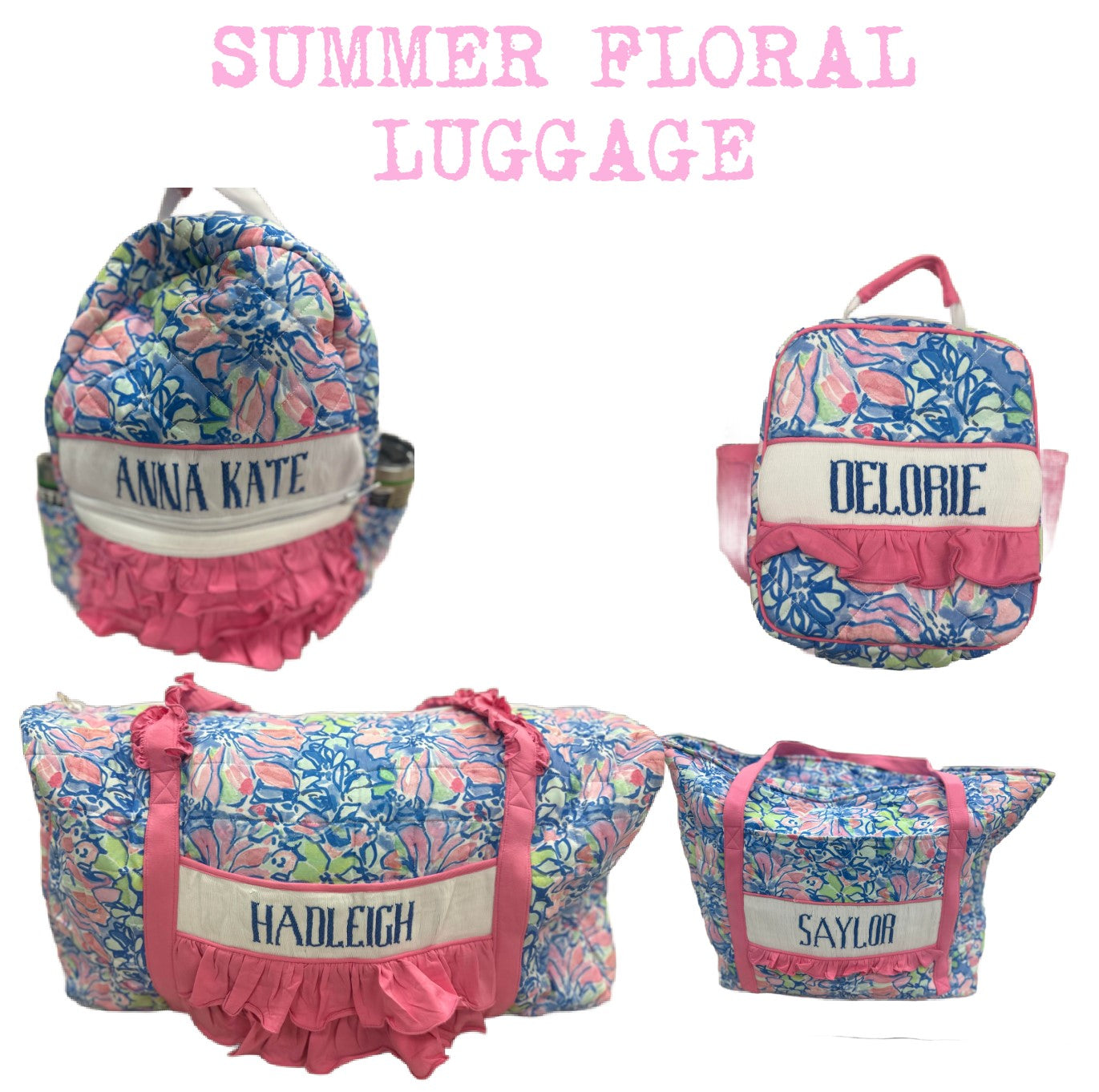 LUGGAGE PO: SUMMER FLORAL COLLECTION (ETA TO SSS AUGUST)