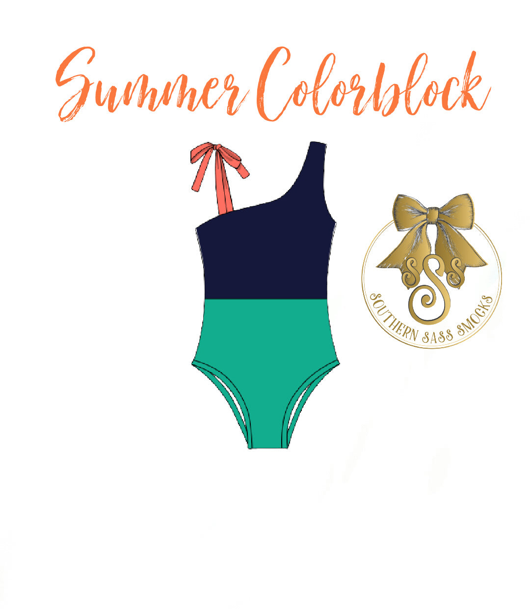MOM SUMMER COLORBLOCK SWIM