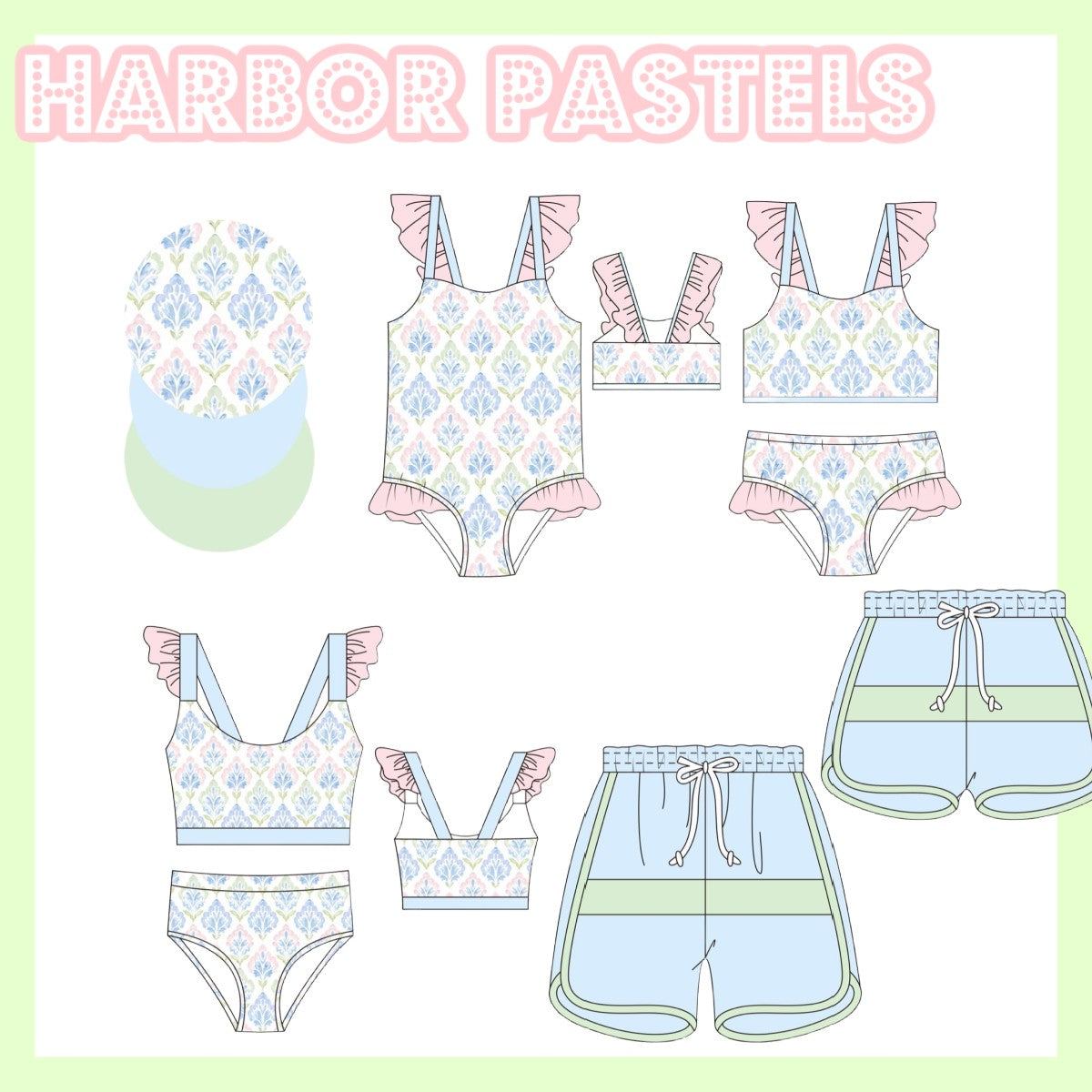 HARBOR PASTELS SWIM COLLECTION