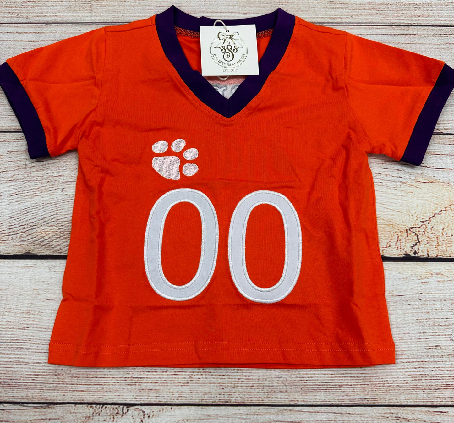 TIGERS KNIT JERSEY SHIRT (ORANGE/PURPLE)