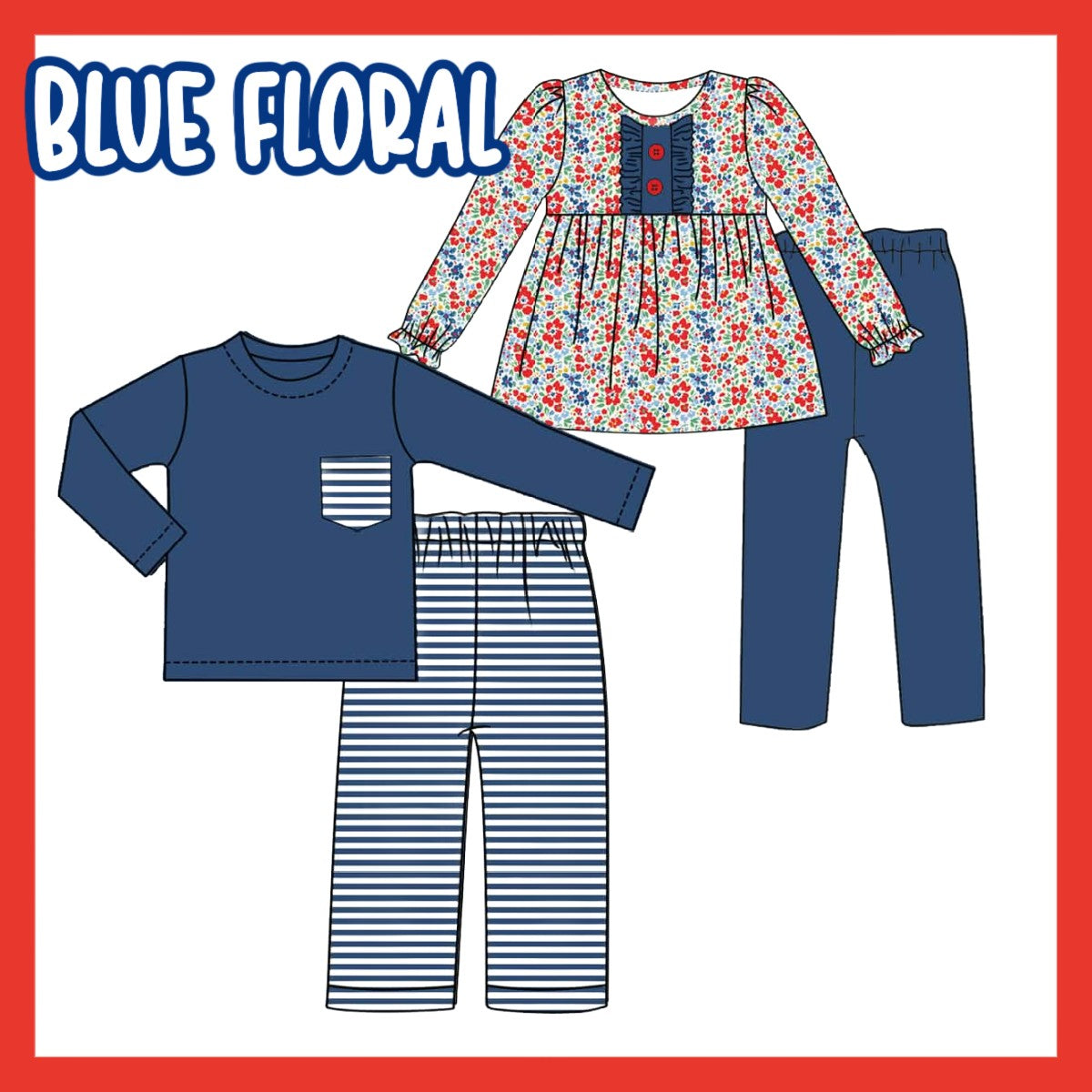 BLUE FLORAL COLLECTION-ETA NOV
