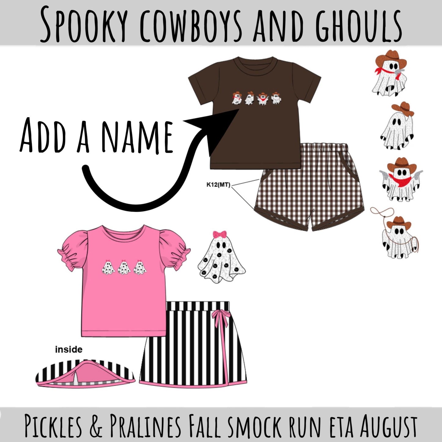 SMOCK PREORDER| SPOOKY COWBOYS AND GHOULS eta END of AUGUST
