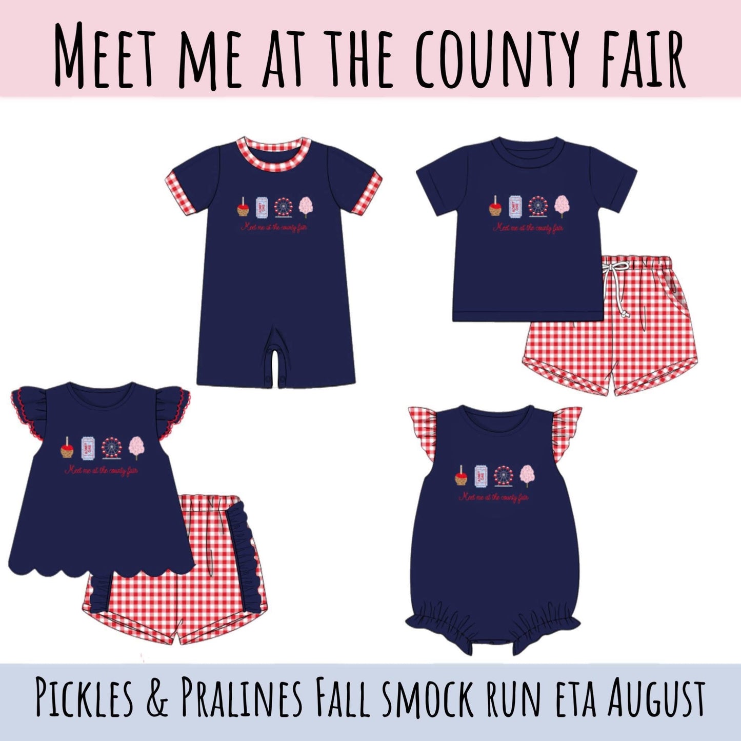 SMOCK PREORDER| MEET ME AT THE COUNTY FAIR eta END of AUGUST