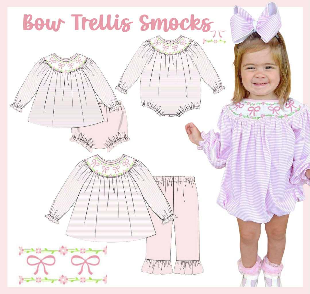 SGS: BOW TRELLIS SMOCK COLLECTION