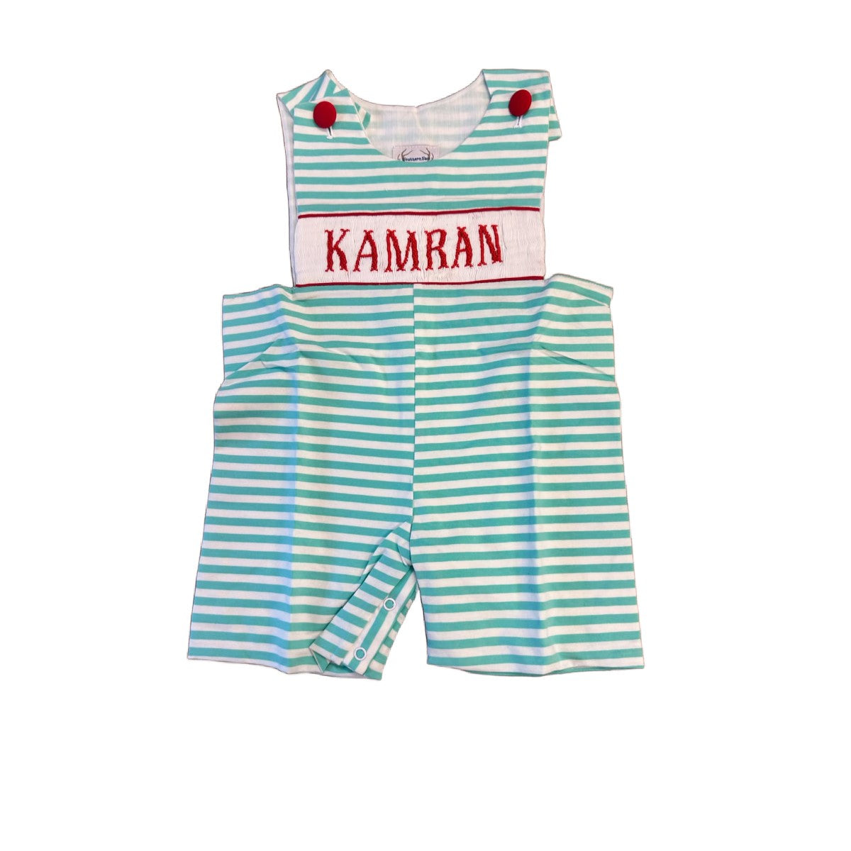 18M "KAMRAN" MINT/RED SHORTALL