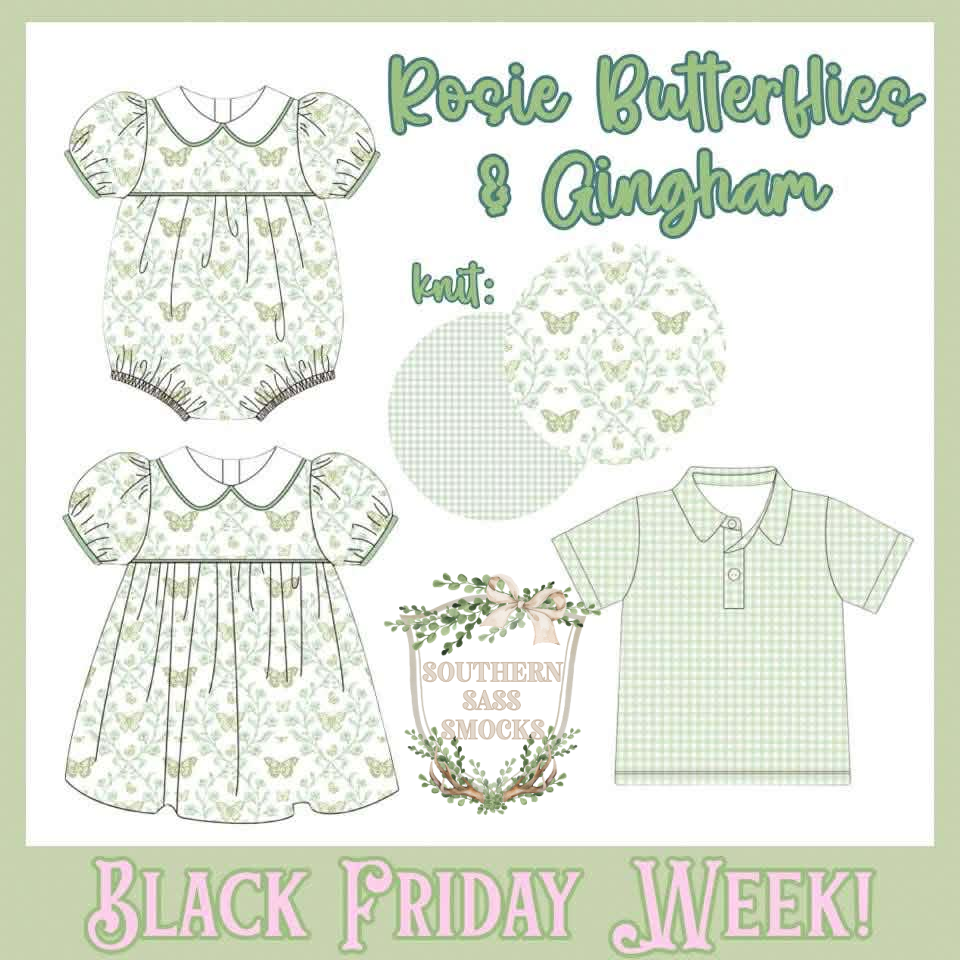 BFPO:ROSIE BUTTERFLIES & GINGHAM COLLECTION (ETA MAY)