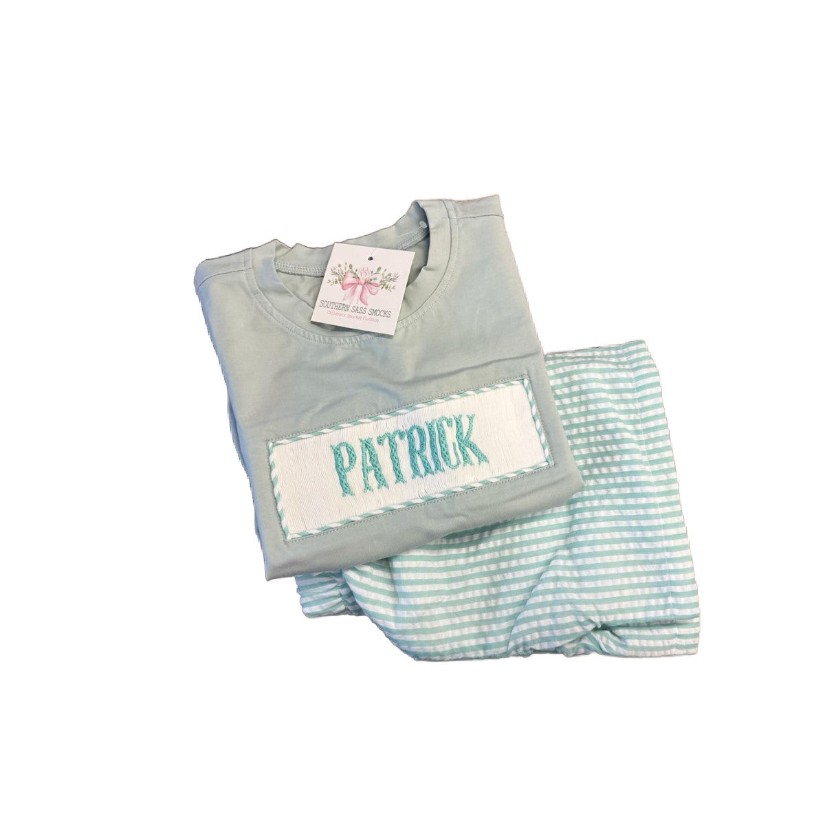 4T "PATRICK" SMOCKED SHORT SET