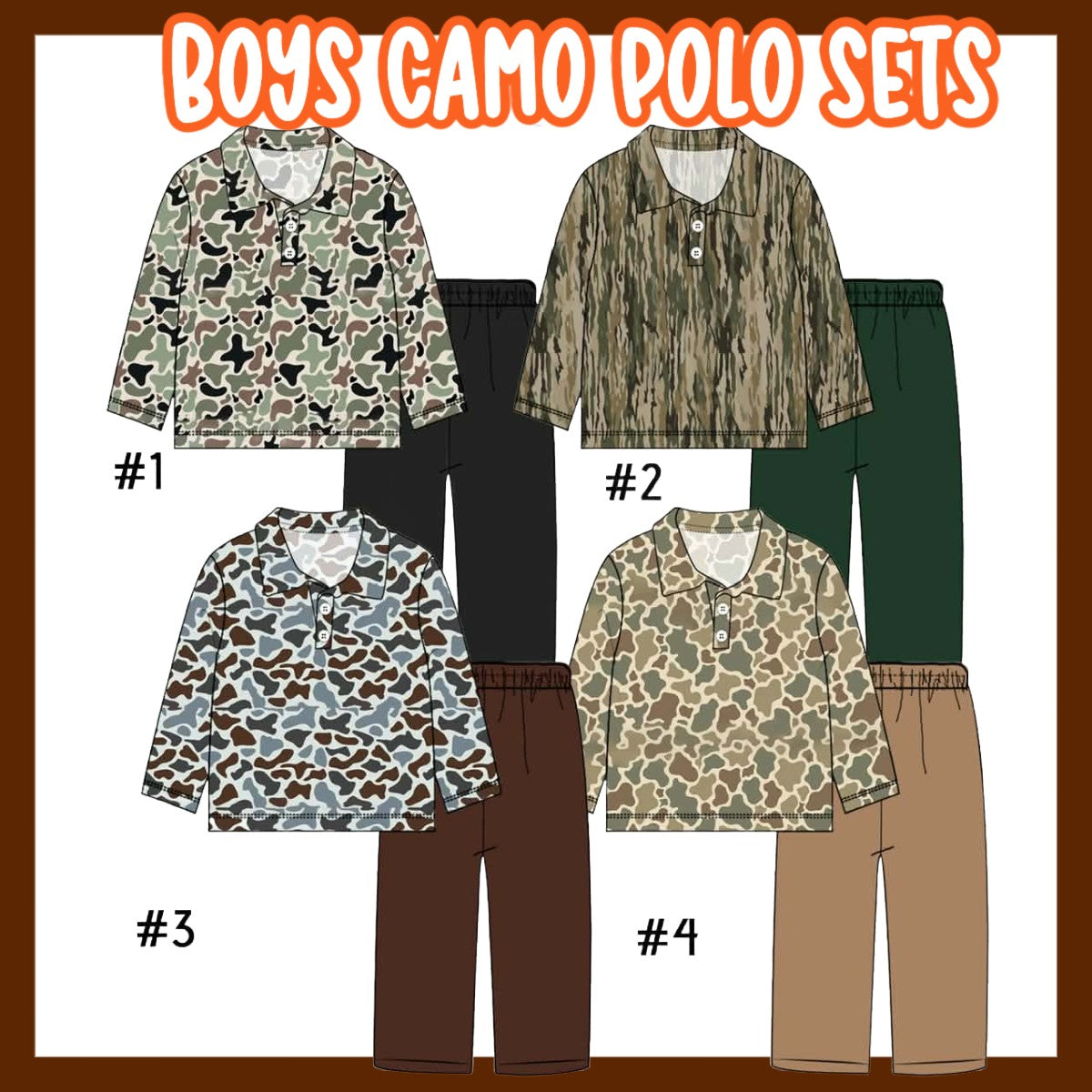 BOYS CAMO POLO SET-ETA NOV