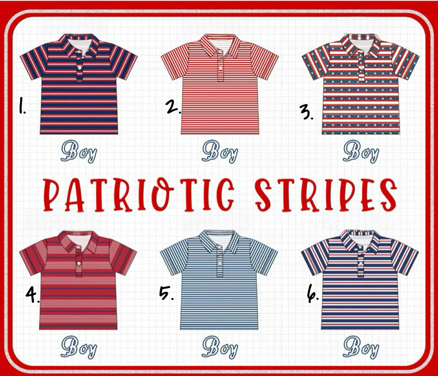 BOYS POLO COLLECTION (ETA APRIL)