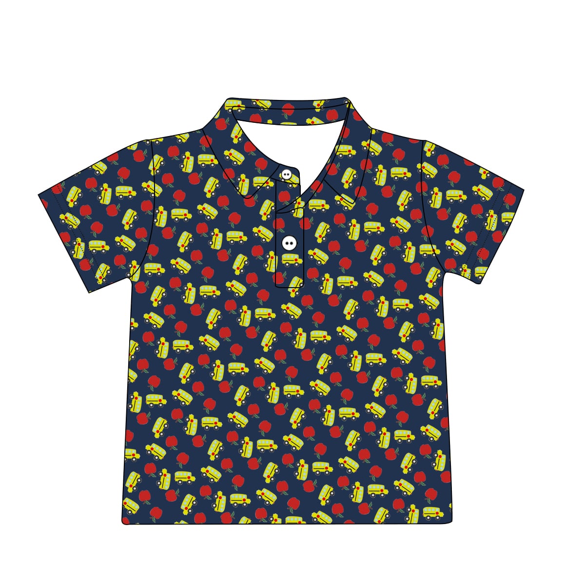 MINI PRINT SCHOOL POLOS