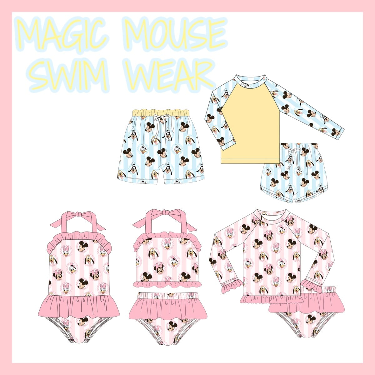MAGIC MOUSE SWIM WEAR COLLECTION - ETA APRIL