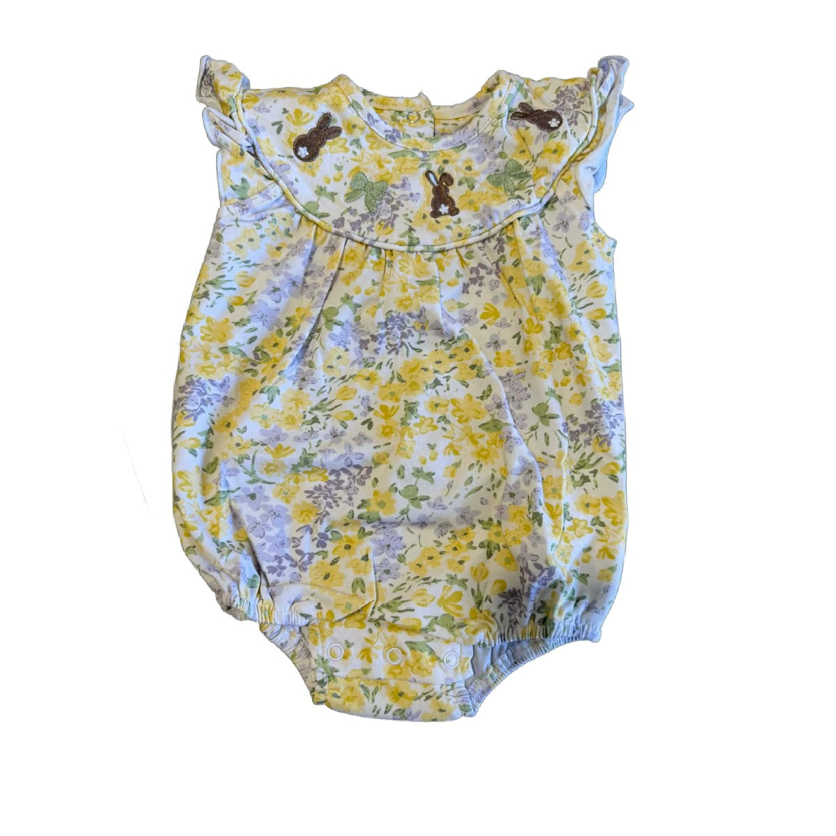 BUNNY/BOW FLORAL BUBBLE