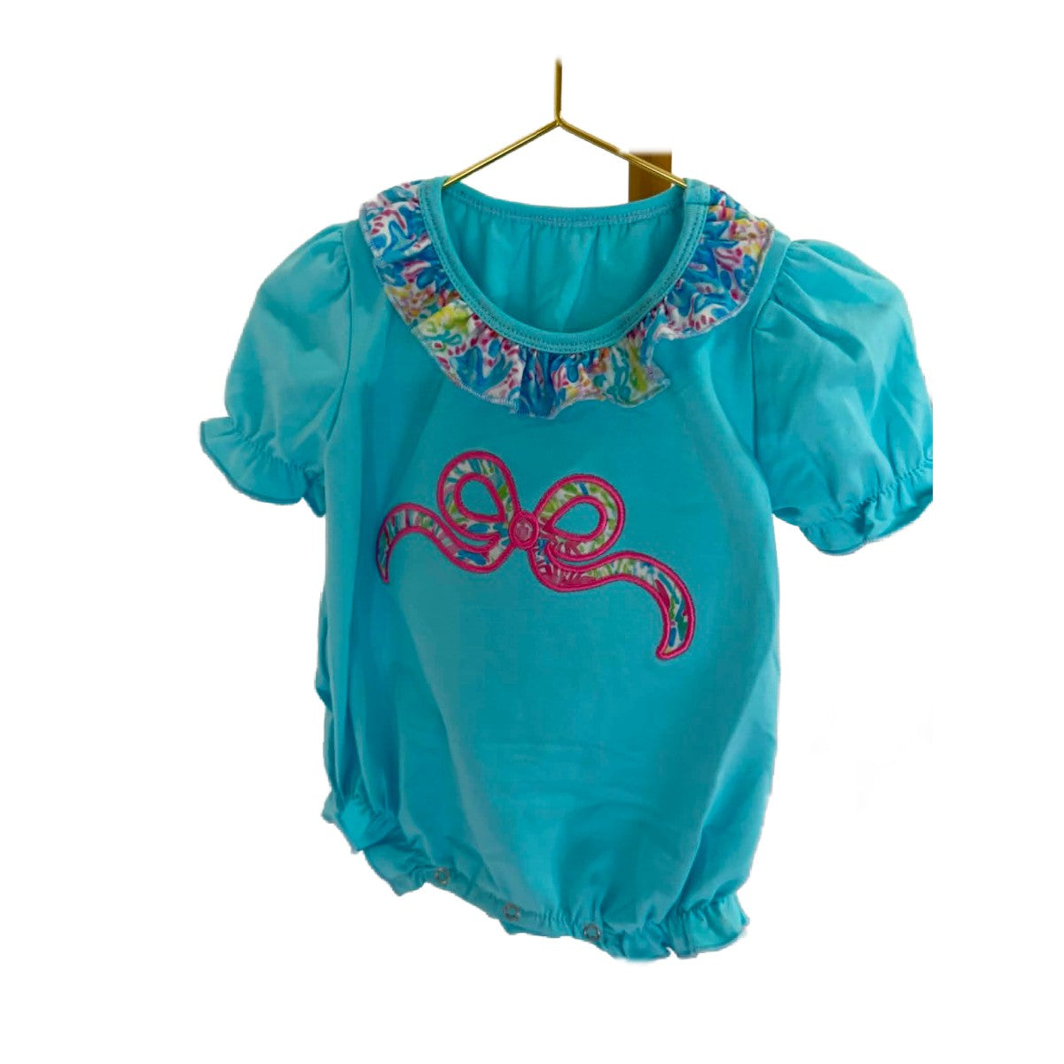 BLUE LILLY BOW BUBBLE