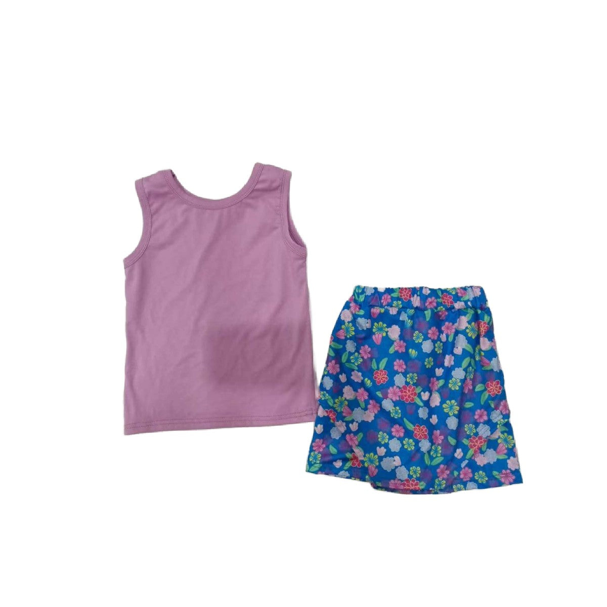 BLUE FLORAL SKIRT SET