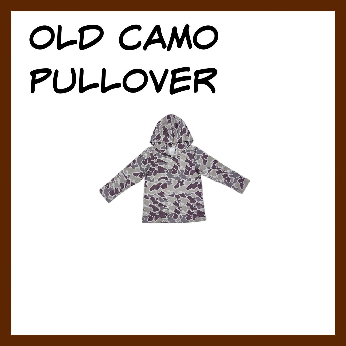 OLD CAMO PULLOVER