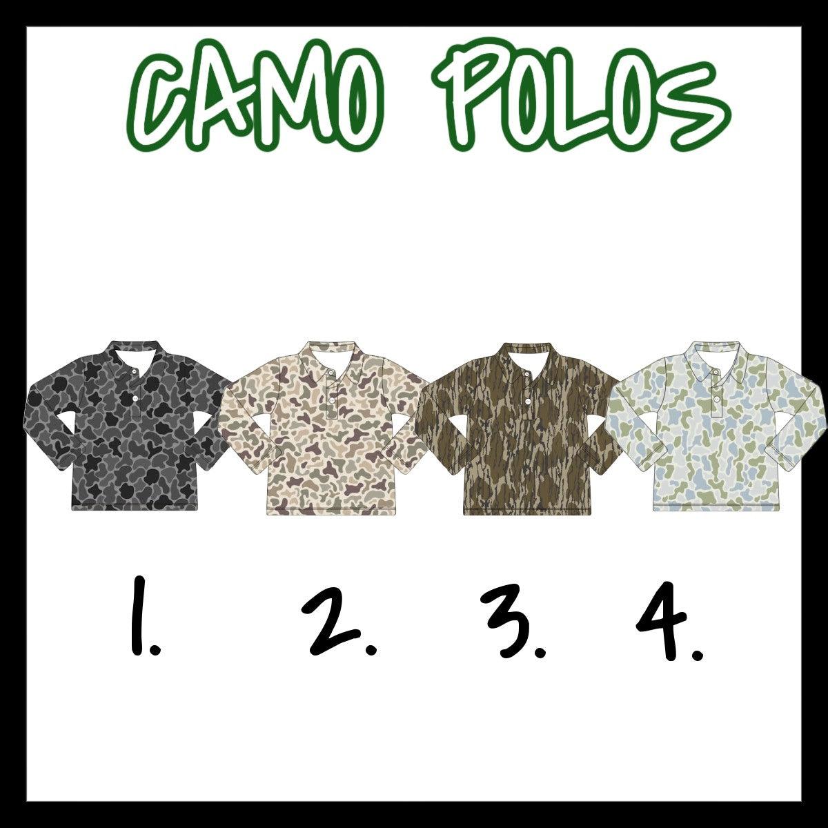 WS CAMO POLOS