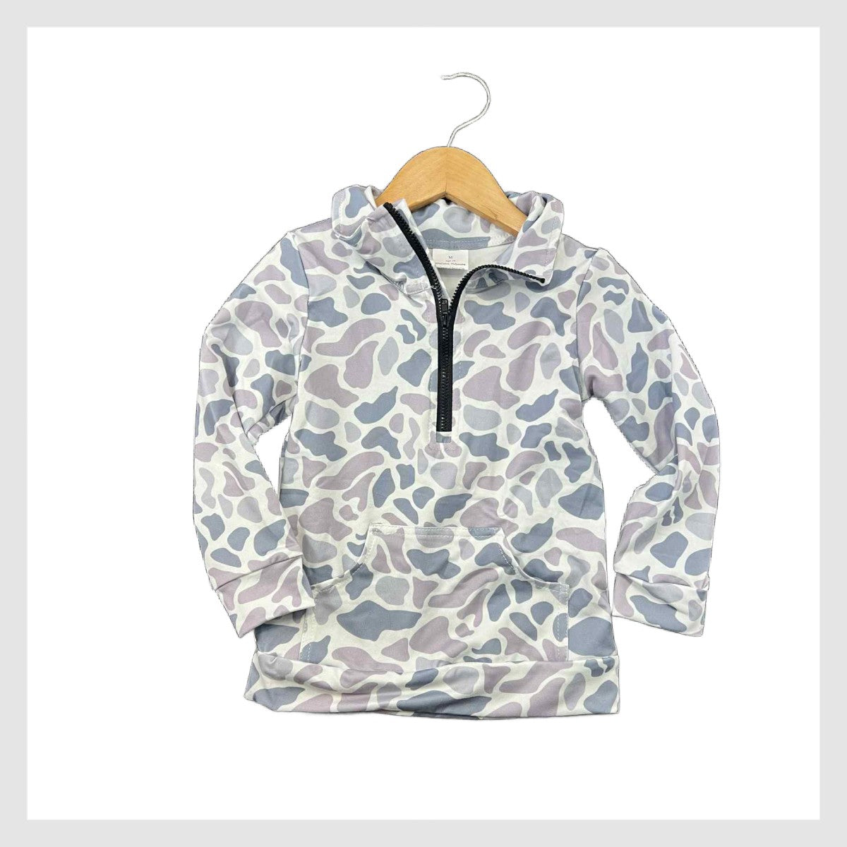 3T OLD CAMO HALF ZIP PULLOVER