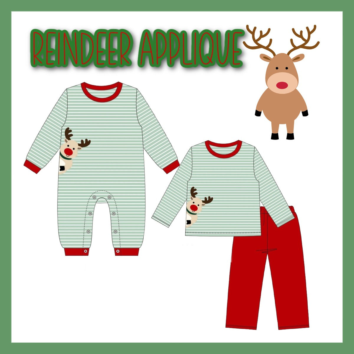 REINDEER APPLIQUE-ETA NOV