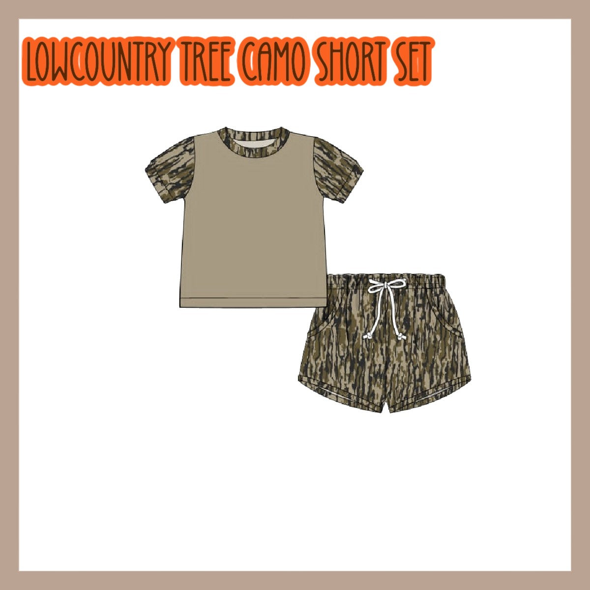 LOWCOUNTRY TREE CAMO SHORT SET-ETA JUNE TO SSS.