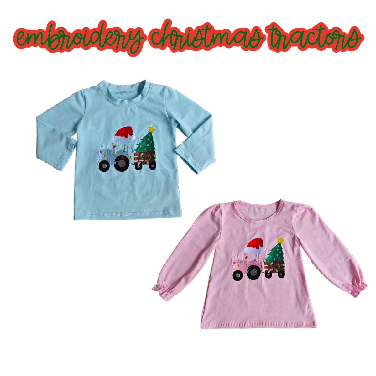 EMBROIDERY CHRISTMAS TRACTOR-ETA OCT