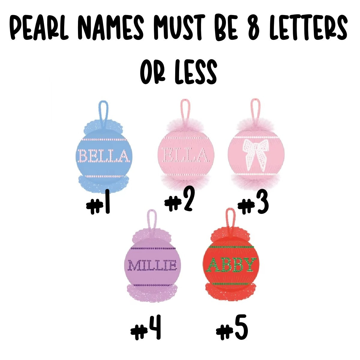 PEARL ORNAMENTS-ETA END OF NOV TO SSS.