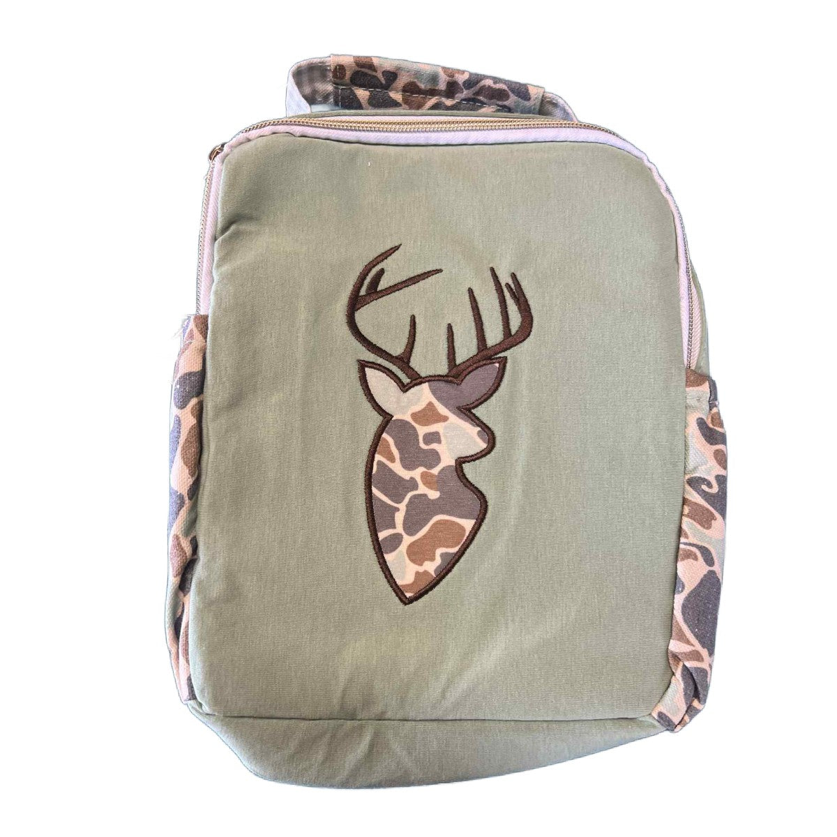 CAMO DEER APPLIQUE LUNCH BOX