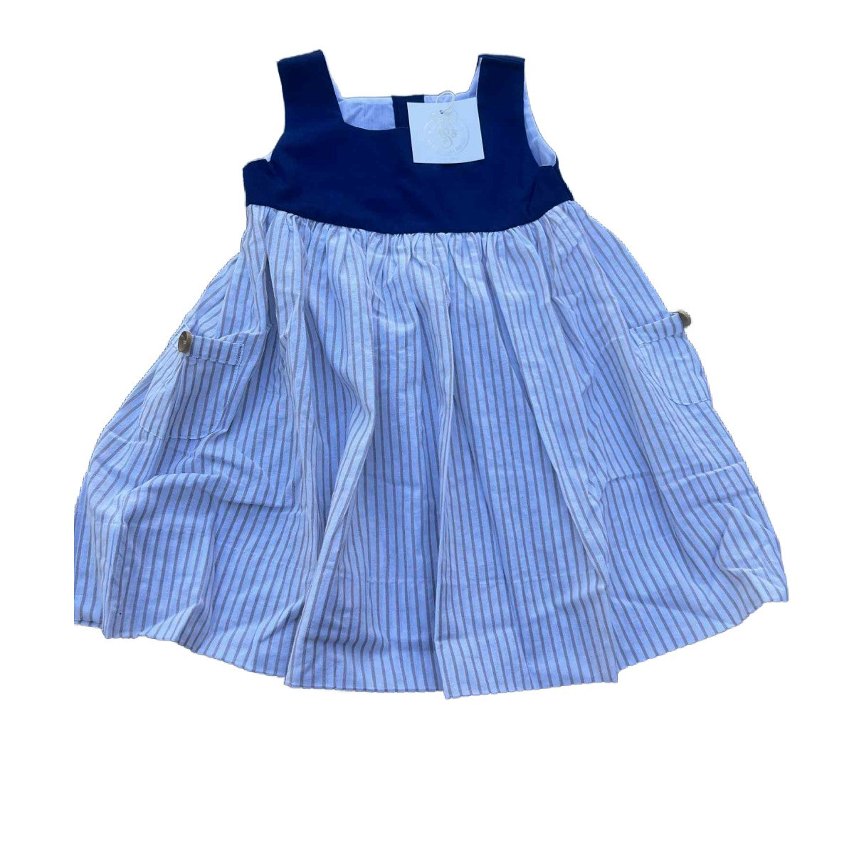 NAVY-TAN DRESS