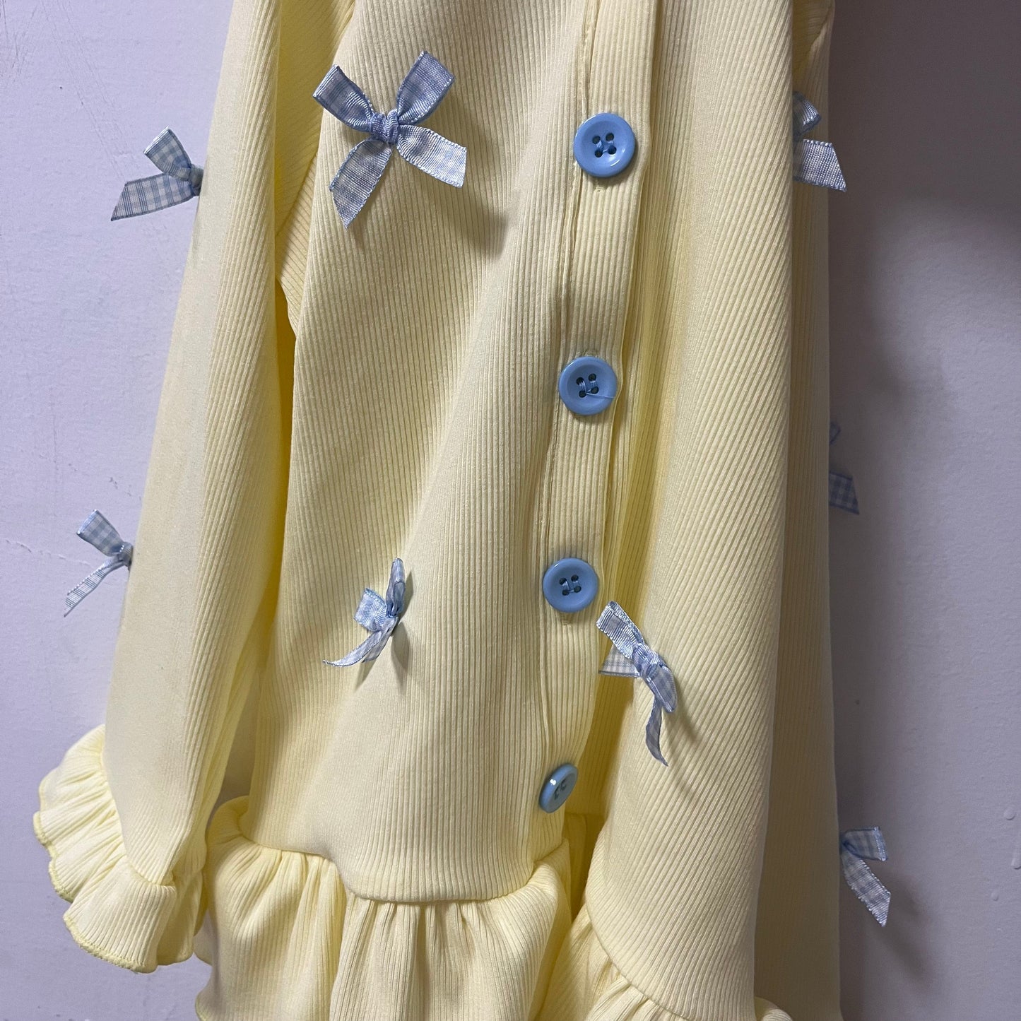 BOW RUFFLE CARDIGAN (ETA EARLY JAN)