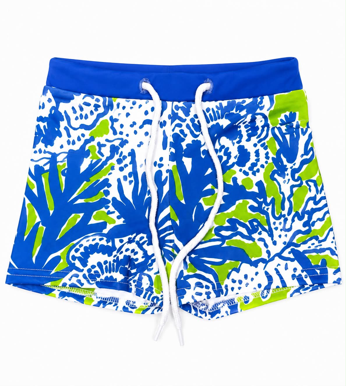 2T BLUE/GREEN RASHGUARD SWIM TRUNKS