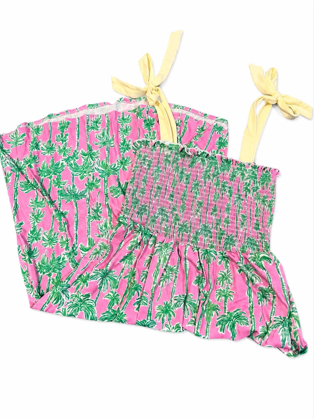 SMALL LADIES PALM PRINT DRESS