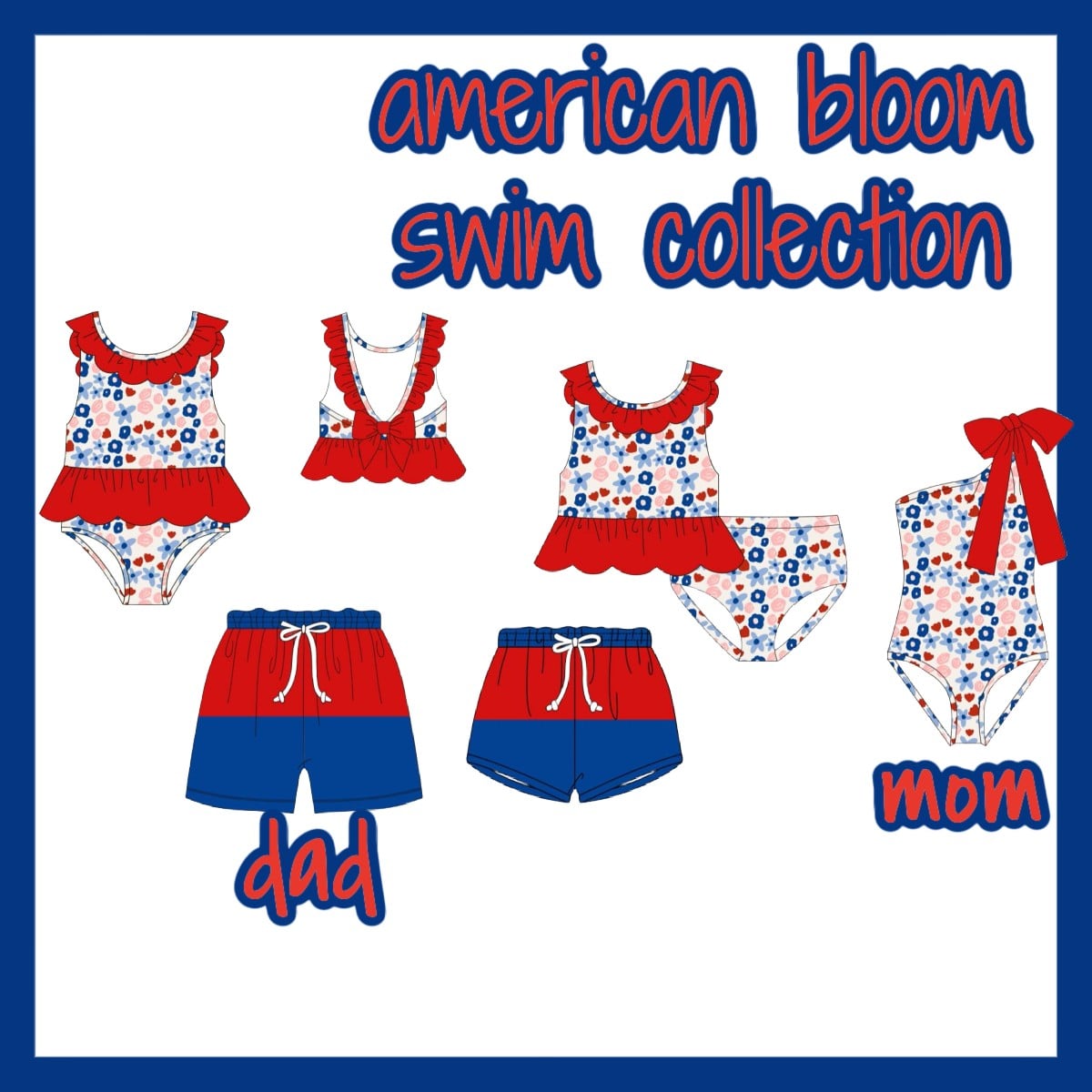 AMERICAN BLOOM SWIM COLLECTION - ETA APRIL
