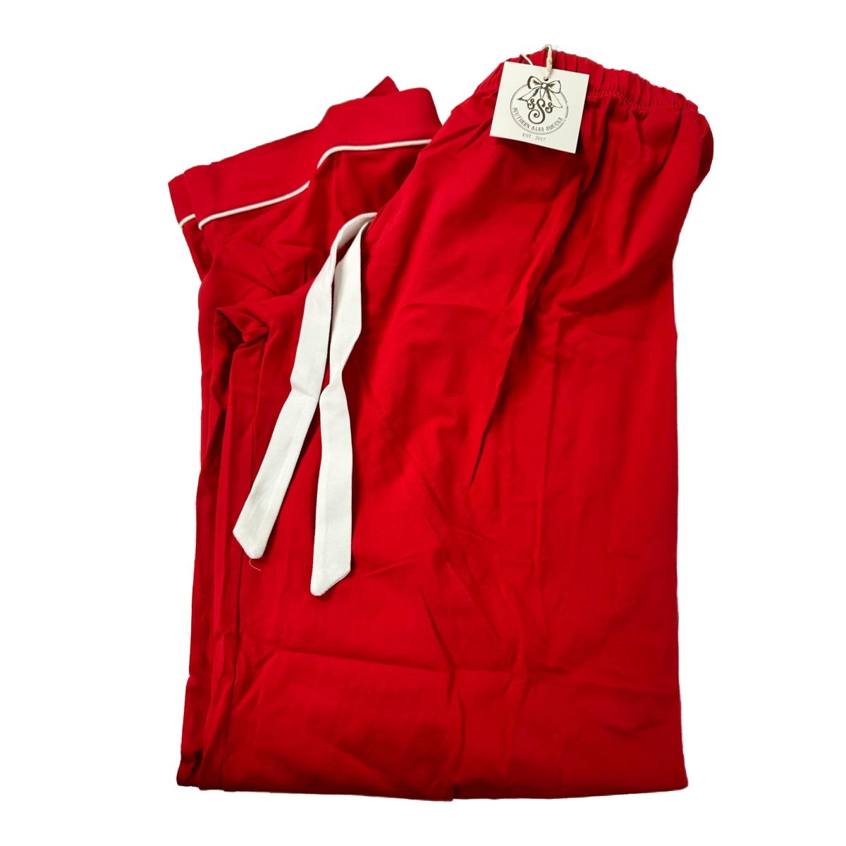 ADULT RED KNIT PANTS