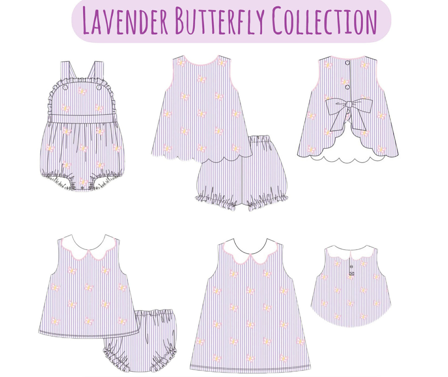 LAVENDER BUTTERFLY COLLECTION - ETA LATE APRIL
