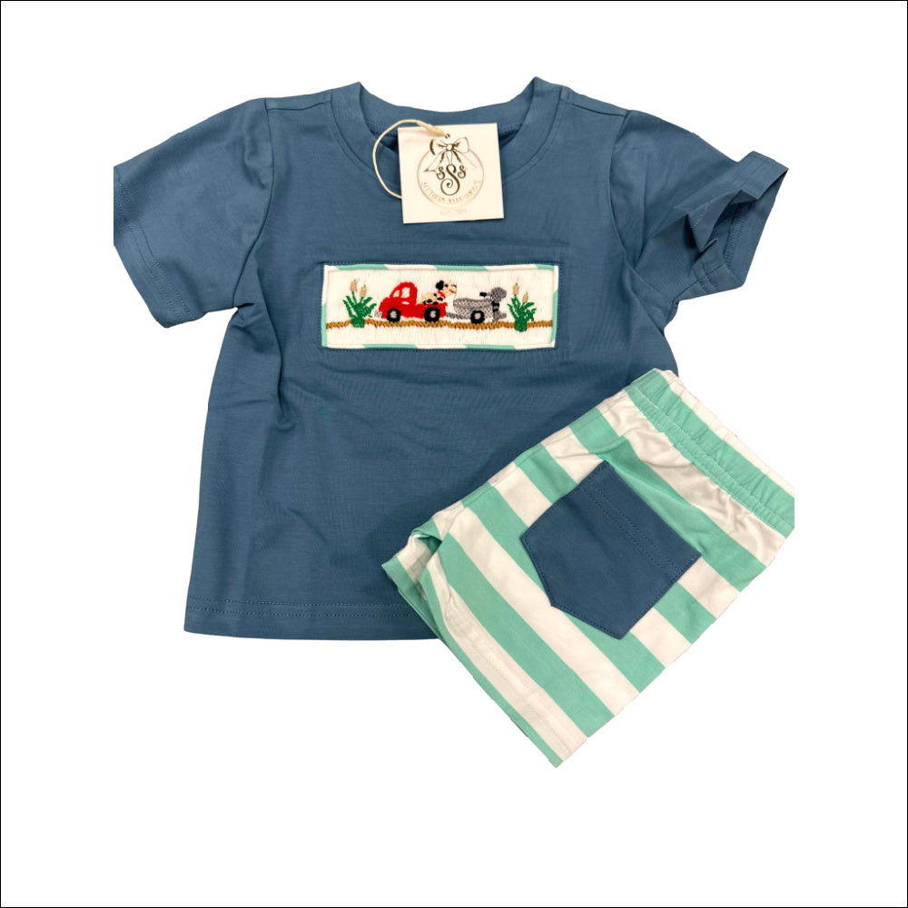 7T BOYS BOAT-DOG SHORT SET