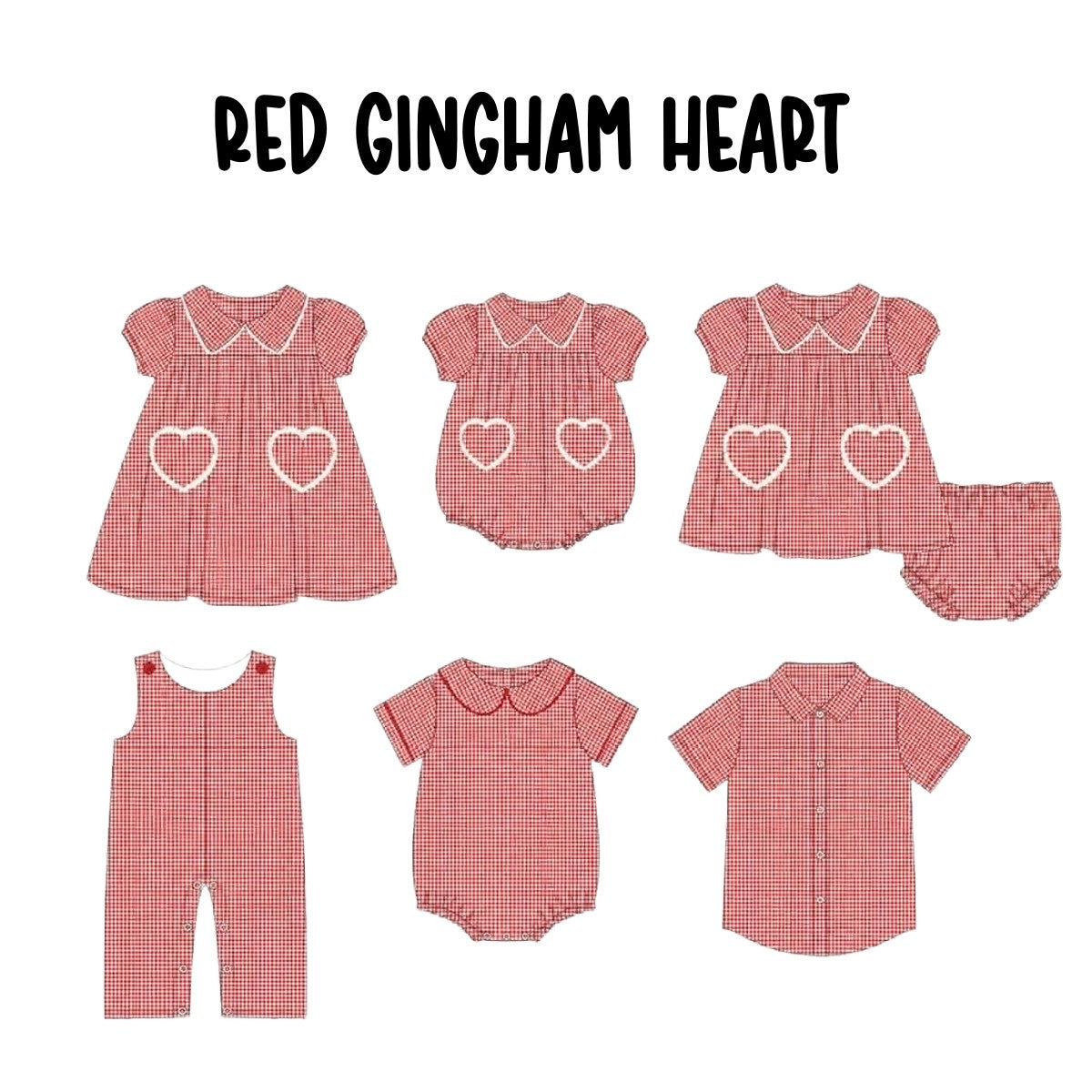 RED GINGHAM HEART (ETA LATE DEC)