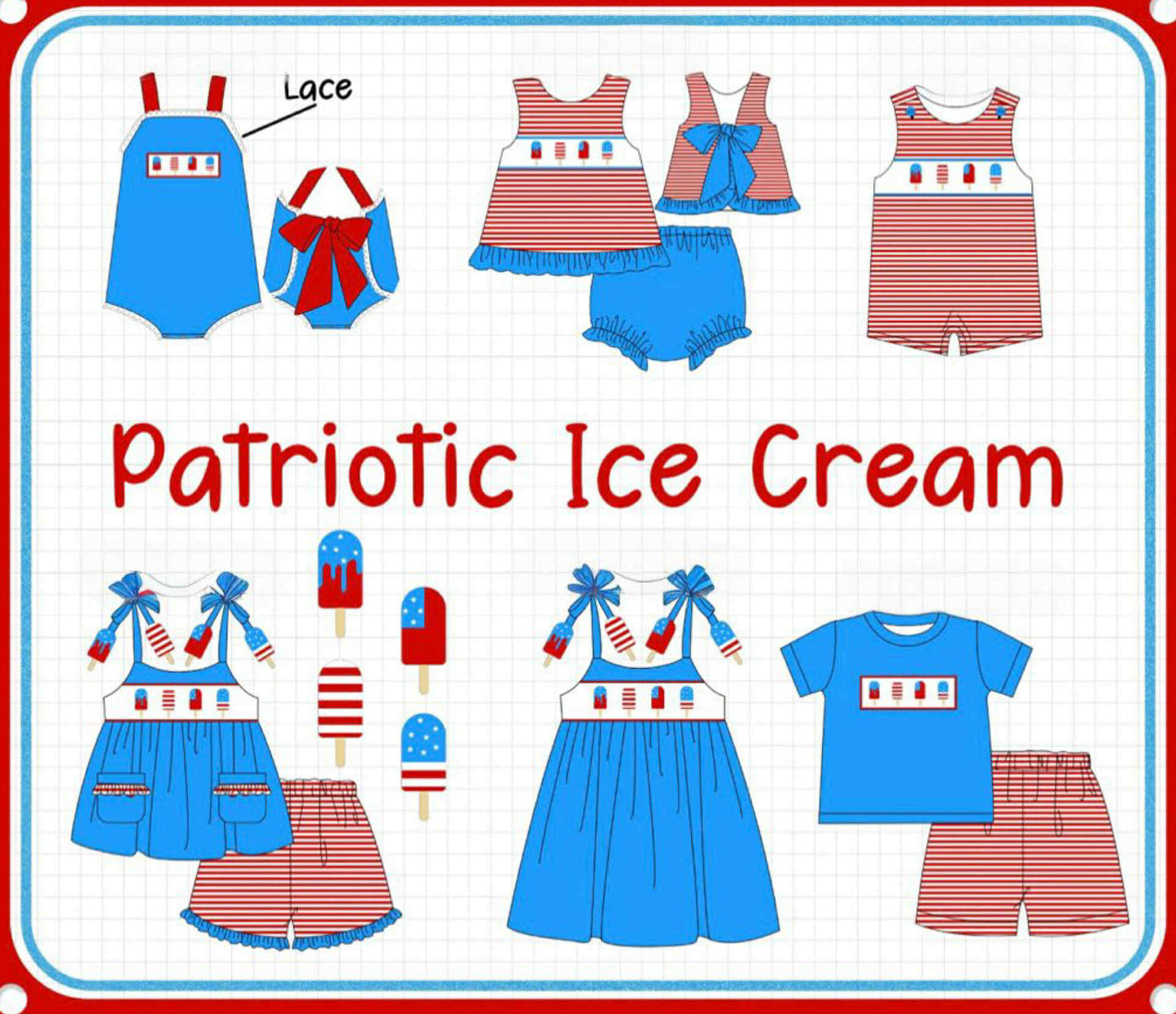 PATRIOCTIC ICE CREAM COLLECTION (ETA APRIL)