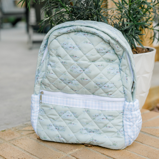 Duck Marshland Quilted Backpack