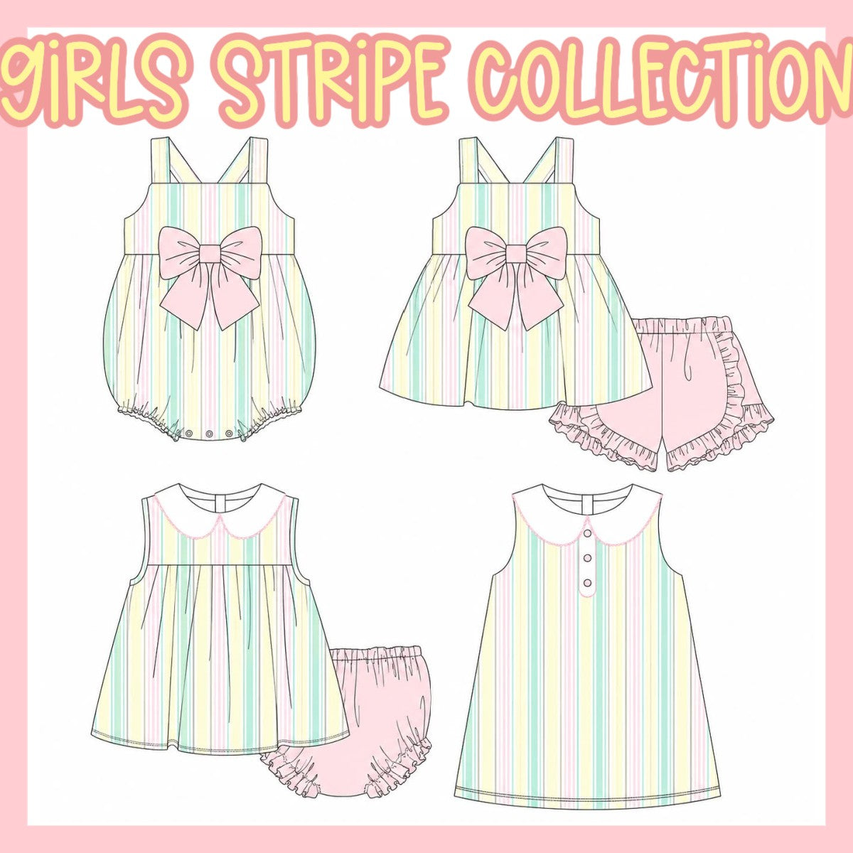 GIRLS STRIPE COLLECTION-ETA MARCH