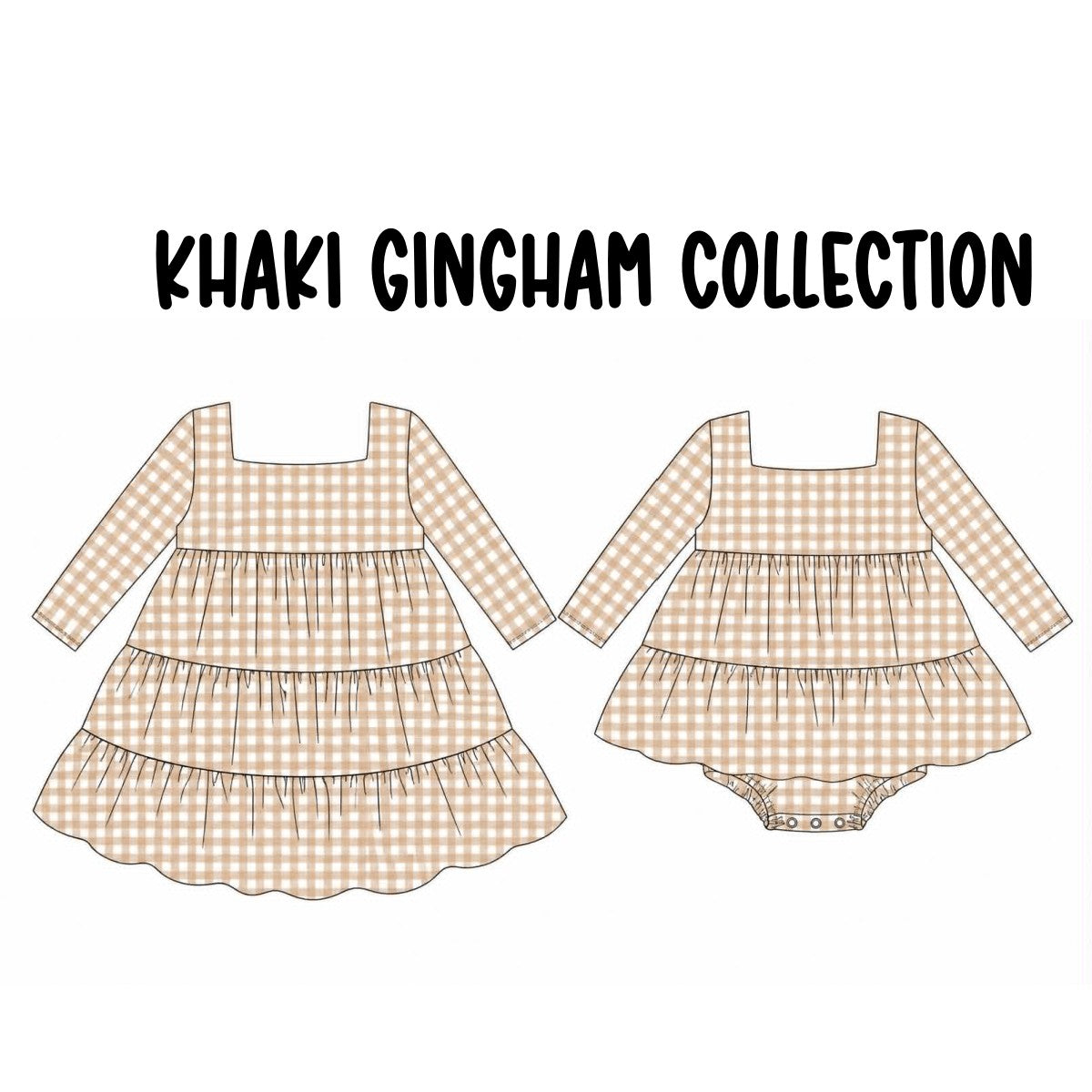 KHAKI GINGHAM COLLECTION (ETA LATE DEC)