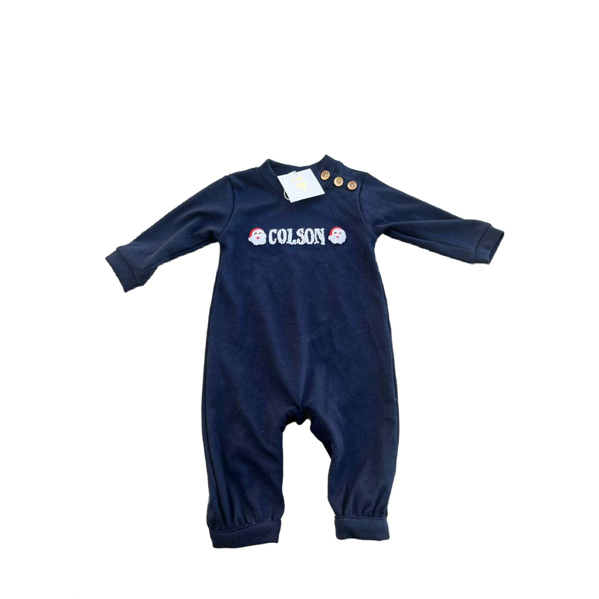 9M COLSON SWEATER SANTA ROMPER