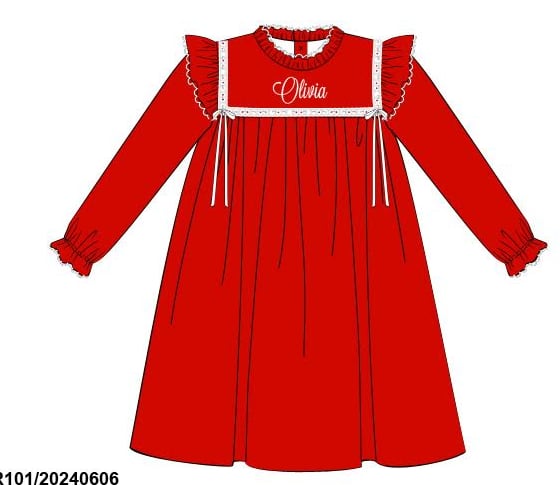 RED KNIT GOWN (ETA MID DEC)