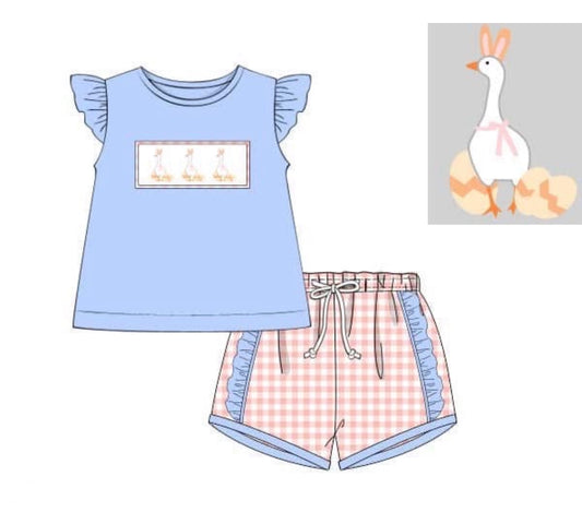 PO 103.5 Easter Goose Girl Short Set
