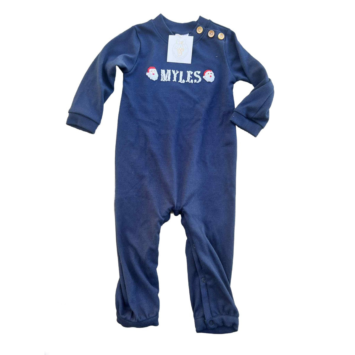 2T MYLES SWEATER SANTA ROMPER