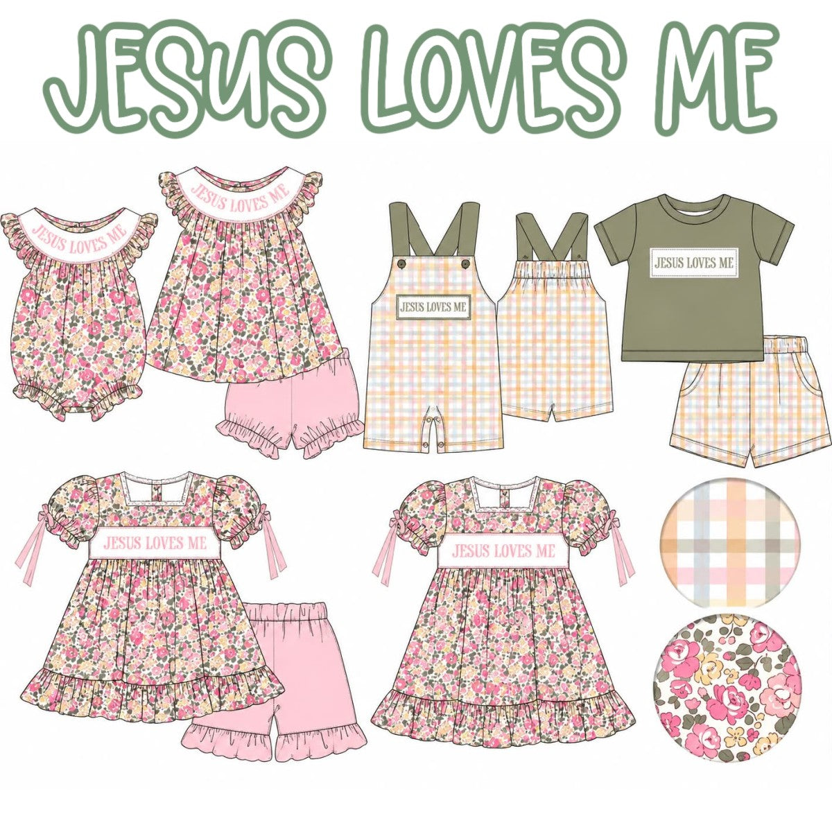 JESES LOVES ME EMBROIDERY COLLECTION-ETA LATE FEB