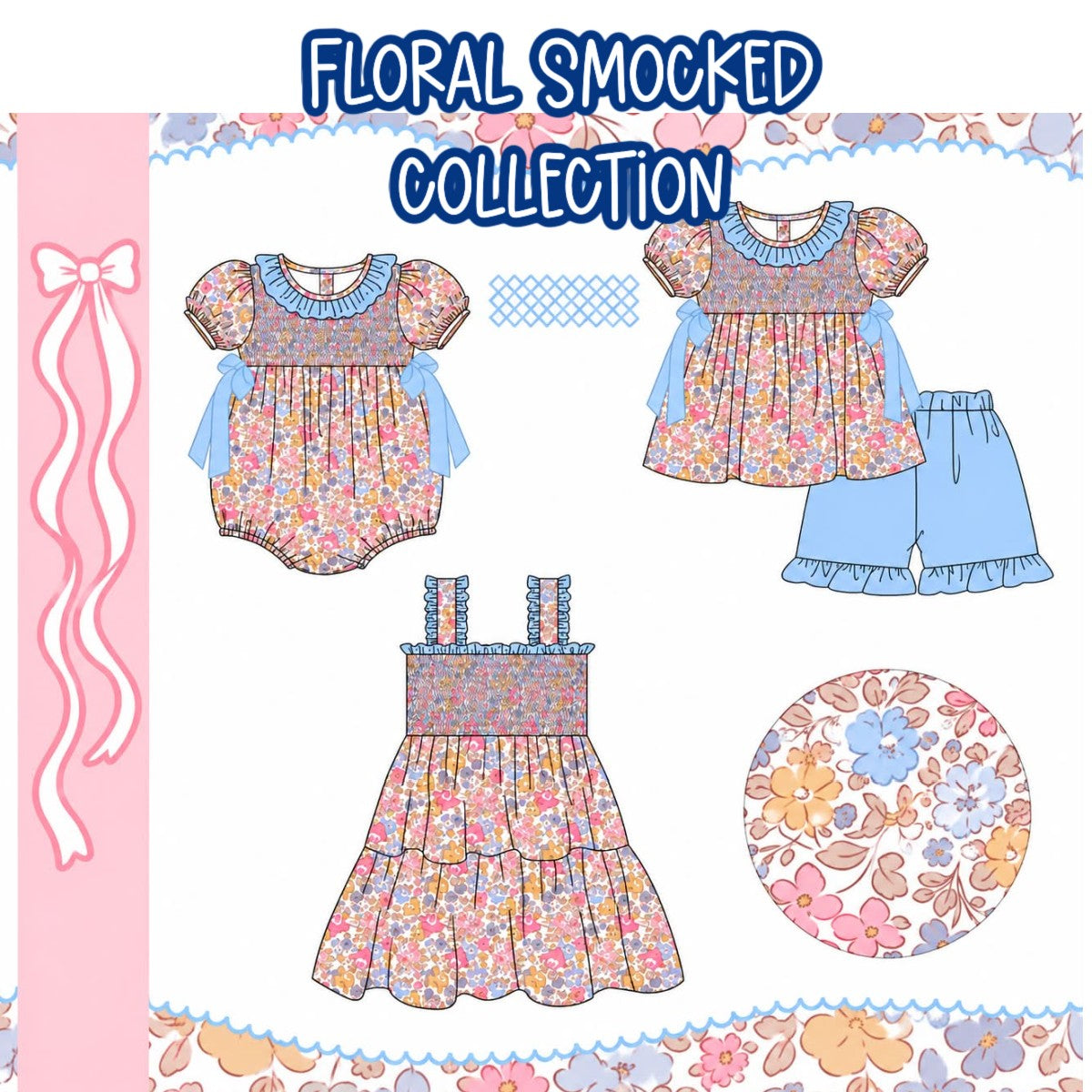 FLORAL SMOCKED COLLECTION-ETA LATE FEB
